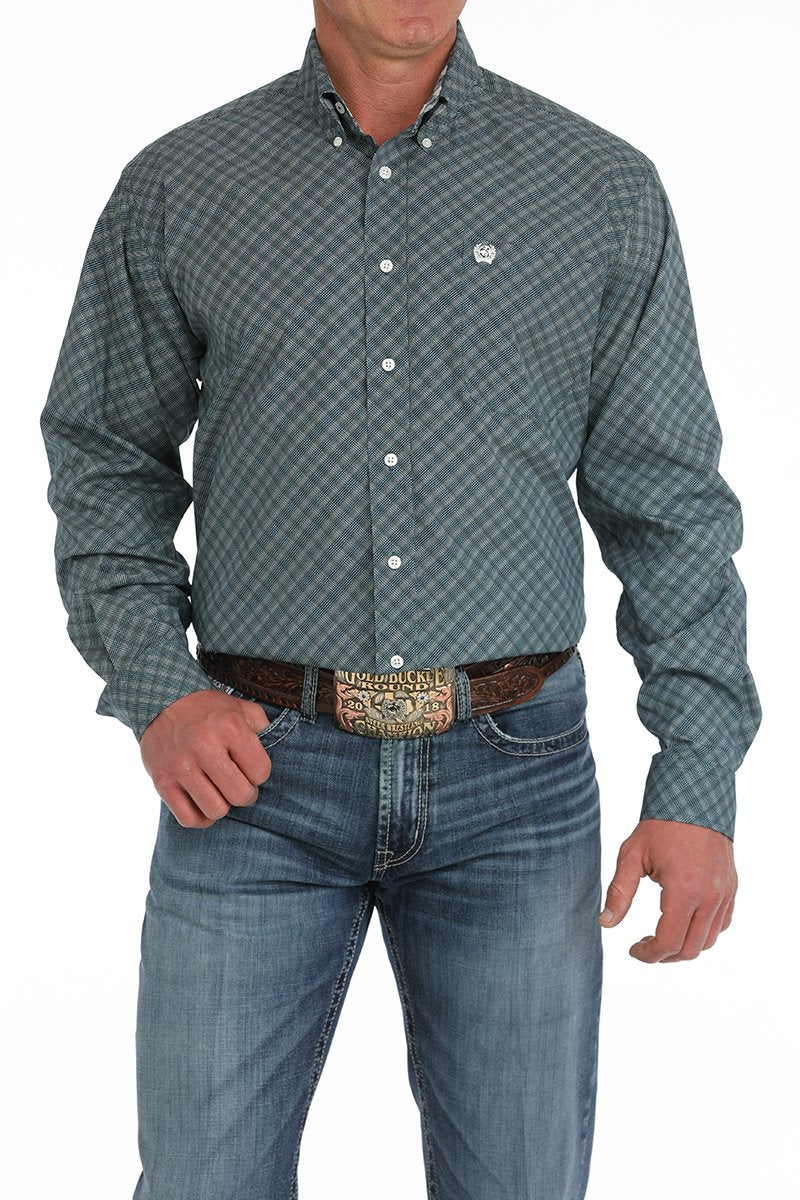 Cinch Men's Geometric Print Button Down Shirt