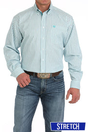 Cinch Men's Striped Button Down Shirt