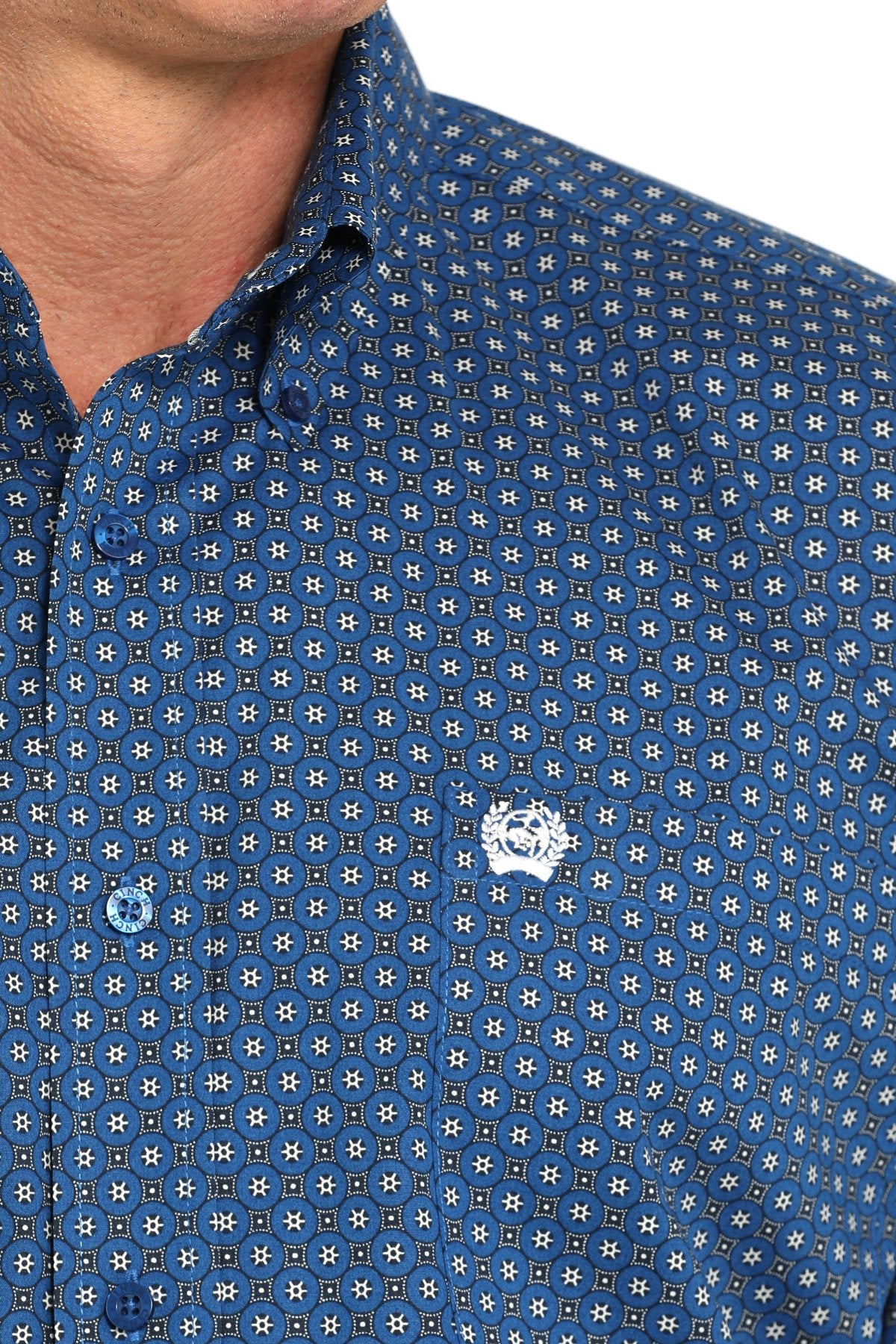 Cinch Men's Geometric Print Button Down Shirt