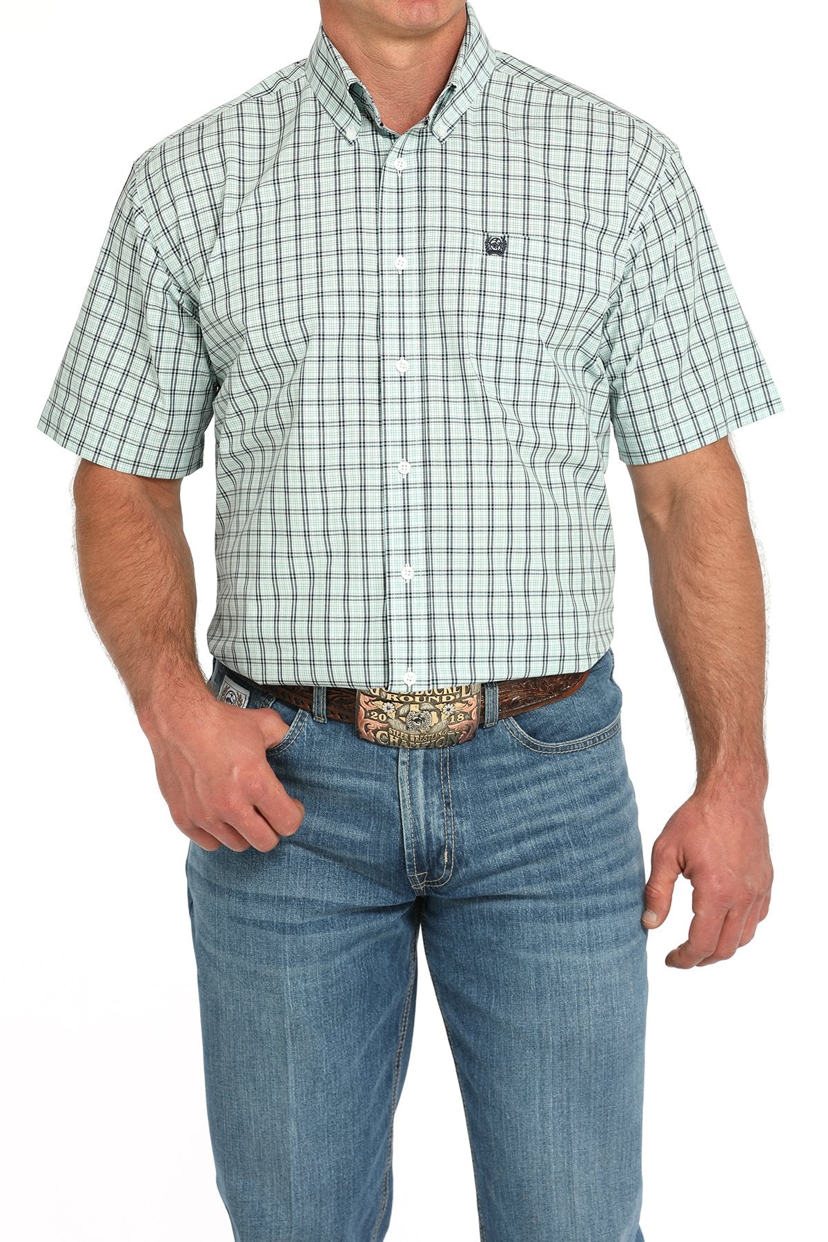 Cinch Men's Plaid Button Down Shirt