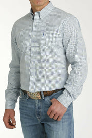 Cinch Men's Light Blue Button Down Shirt.