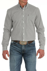 Cinch Men's Modern Fit Geometric Print Button Down Shirt #MTW1347123.
