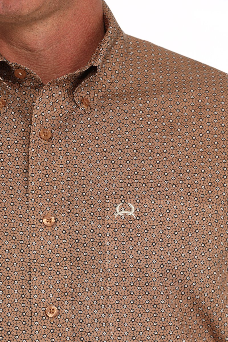 Cinch Men's Geometric Print Button Down Shirt