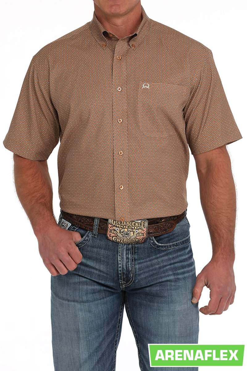 Cinch Men's Geometric Print Button Down Shirt