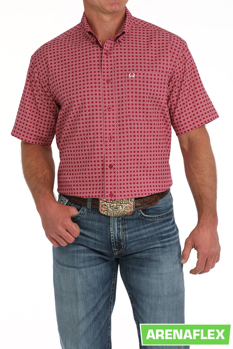 Cinch Men's Medallion Print Button Down Shirt
