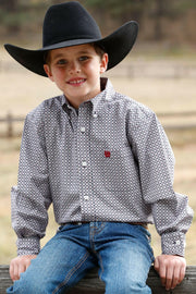 Cinch Boy's Print Button Down Shirt.