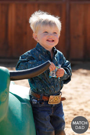 Cinch Infant Boy's Paisley Print Button Down Shirt MTW7062370