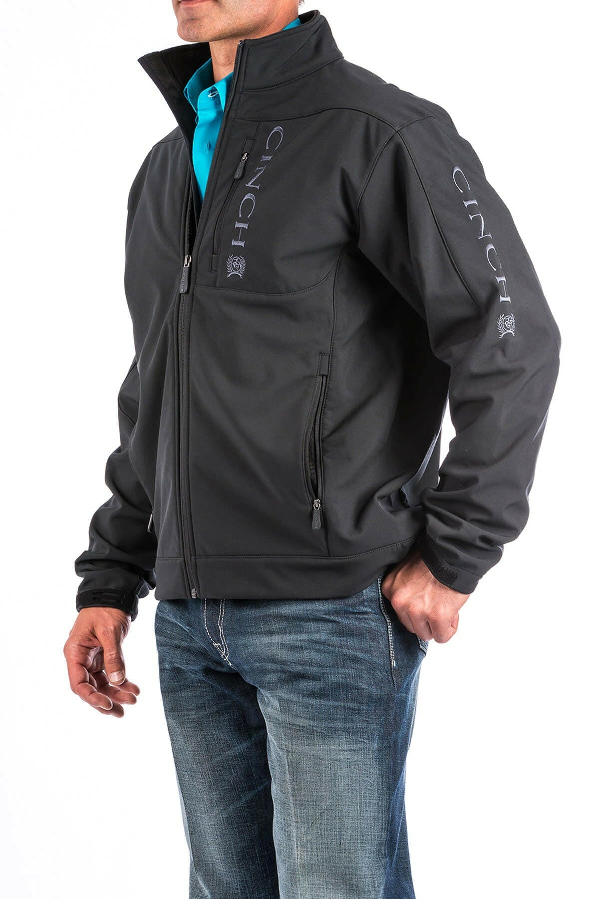 Cinch Men's Black Bonded Jacket.