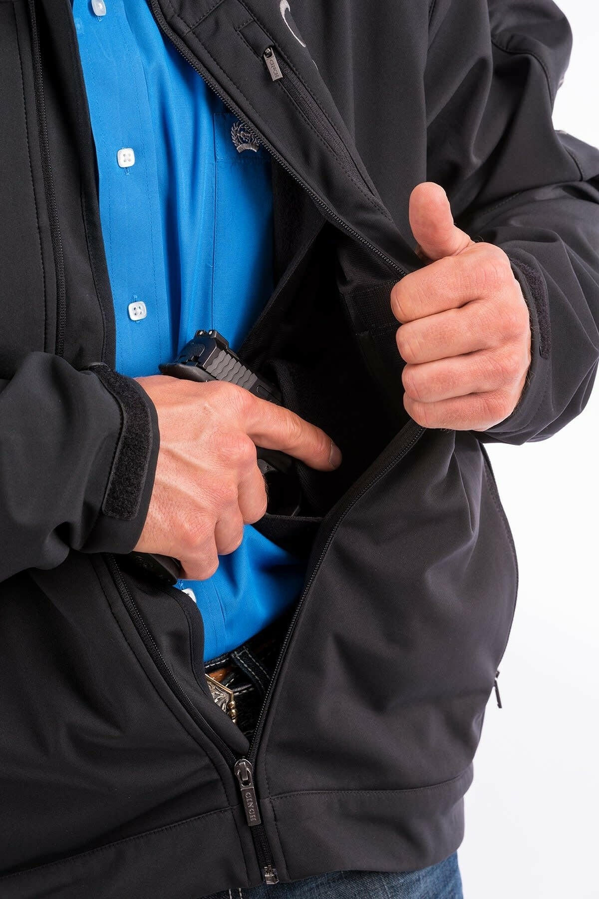 Cinch Men's Concealed Carry Bonded Jacket.
