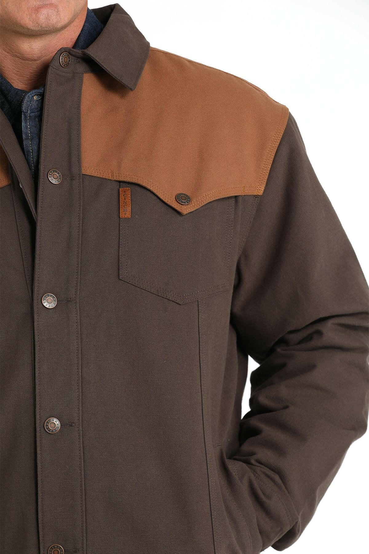 Cinch Men's Canvas Wax Coated Jacket.