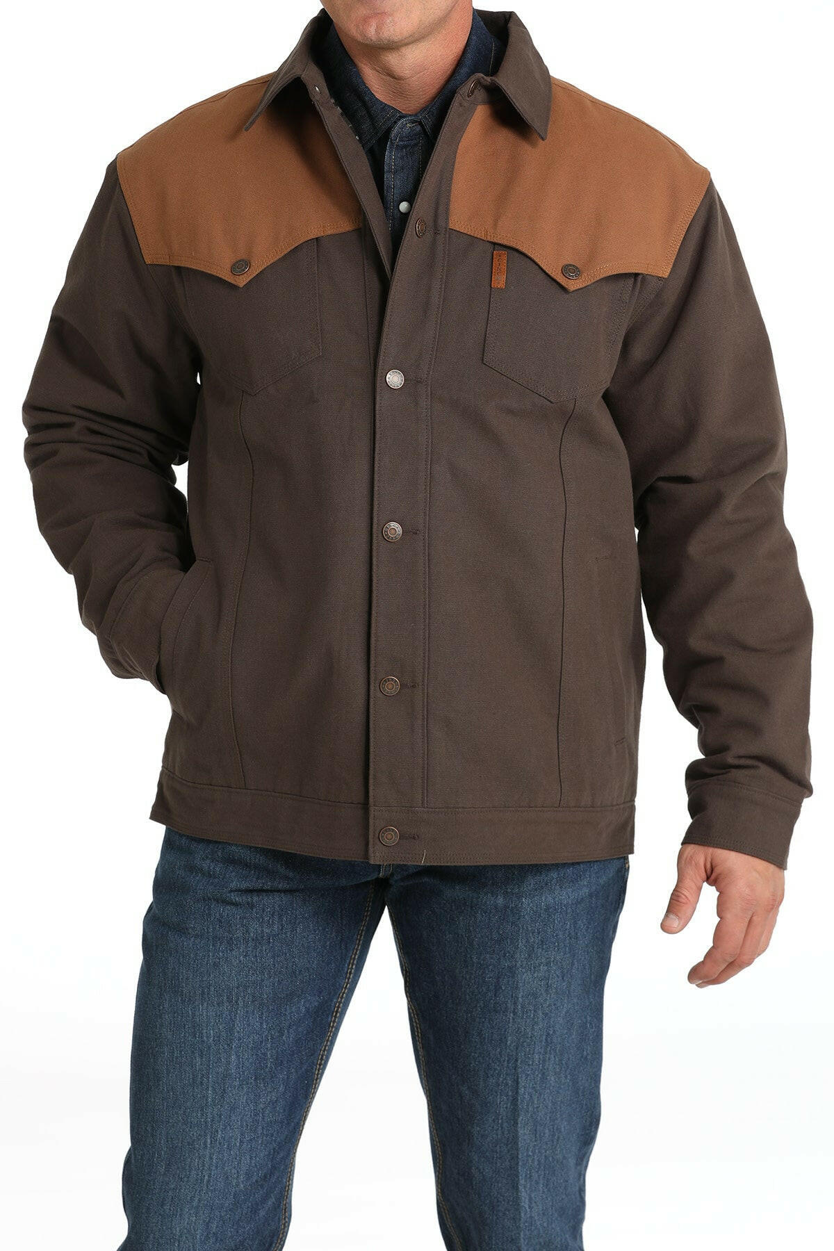 Cinch Men's Canvas Wax Coated Jacket.