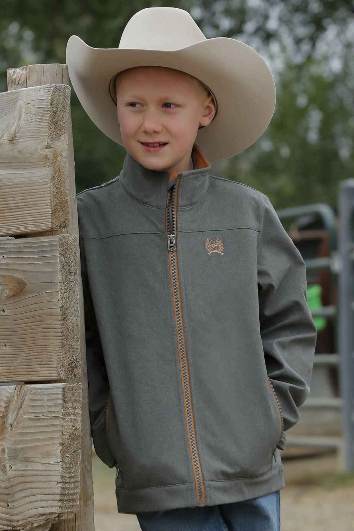 Cinch Boy's Textured Bonded Jacket.