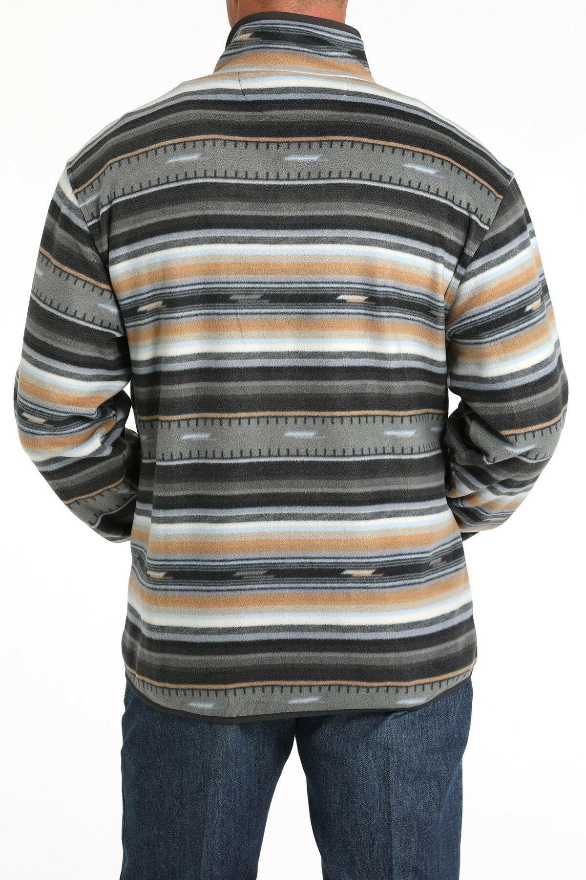 Cinch Men's Black Polar Fleece Pullover.