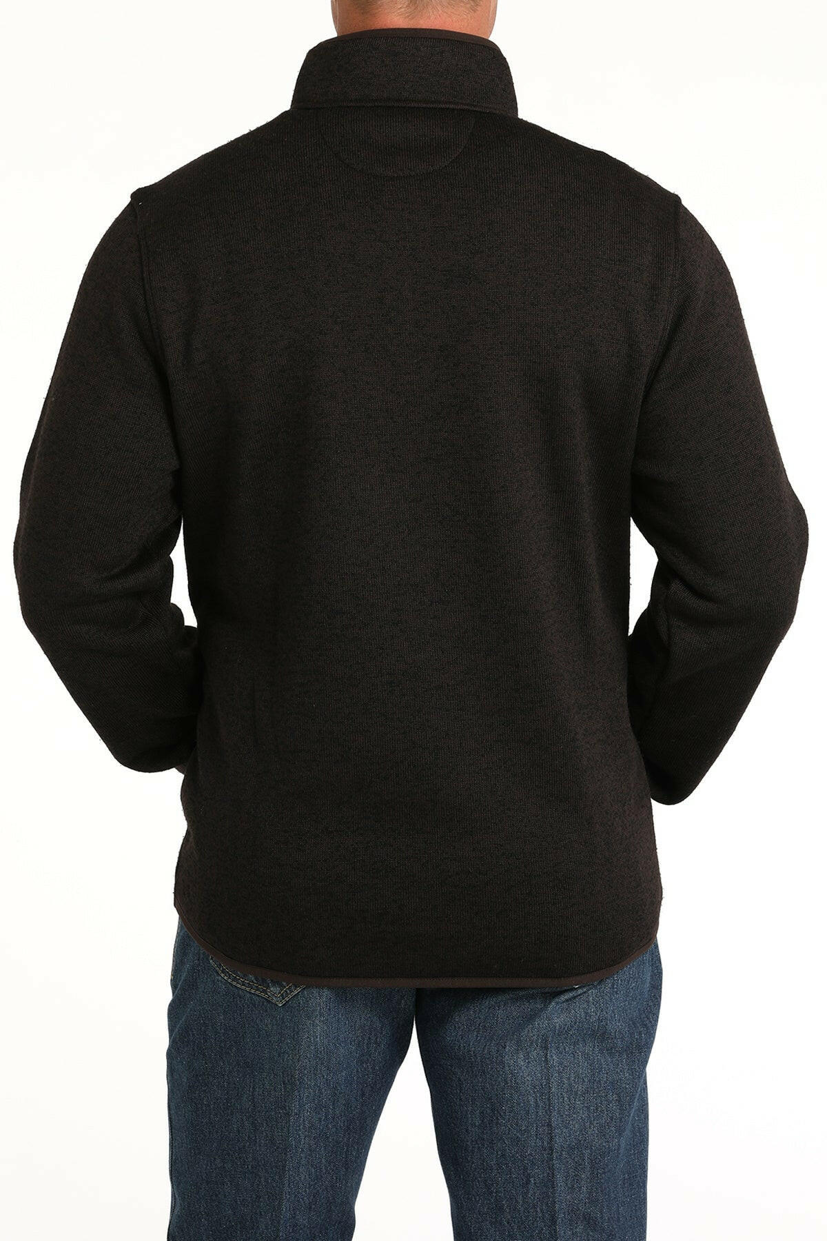 Cinch Men's Brown Sweater Knit Pullover.
