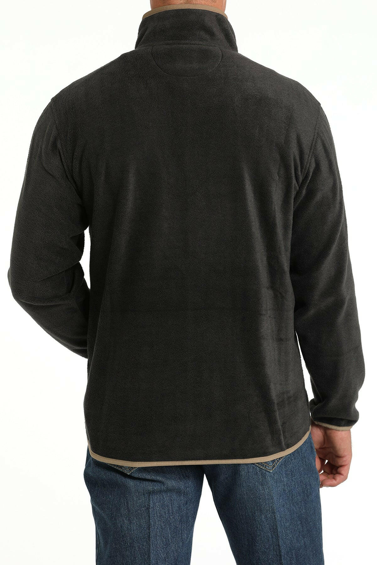 Cinch Men's Charcoal Polar Fleece Pullover.