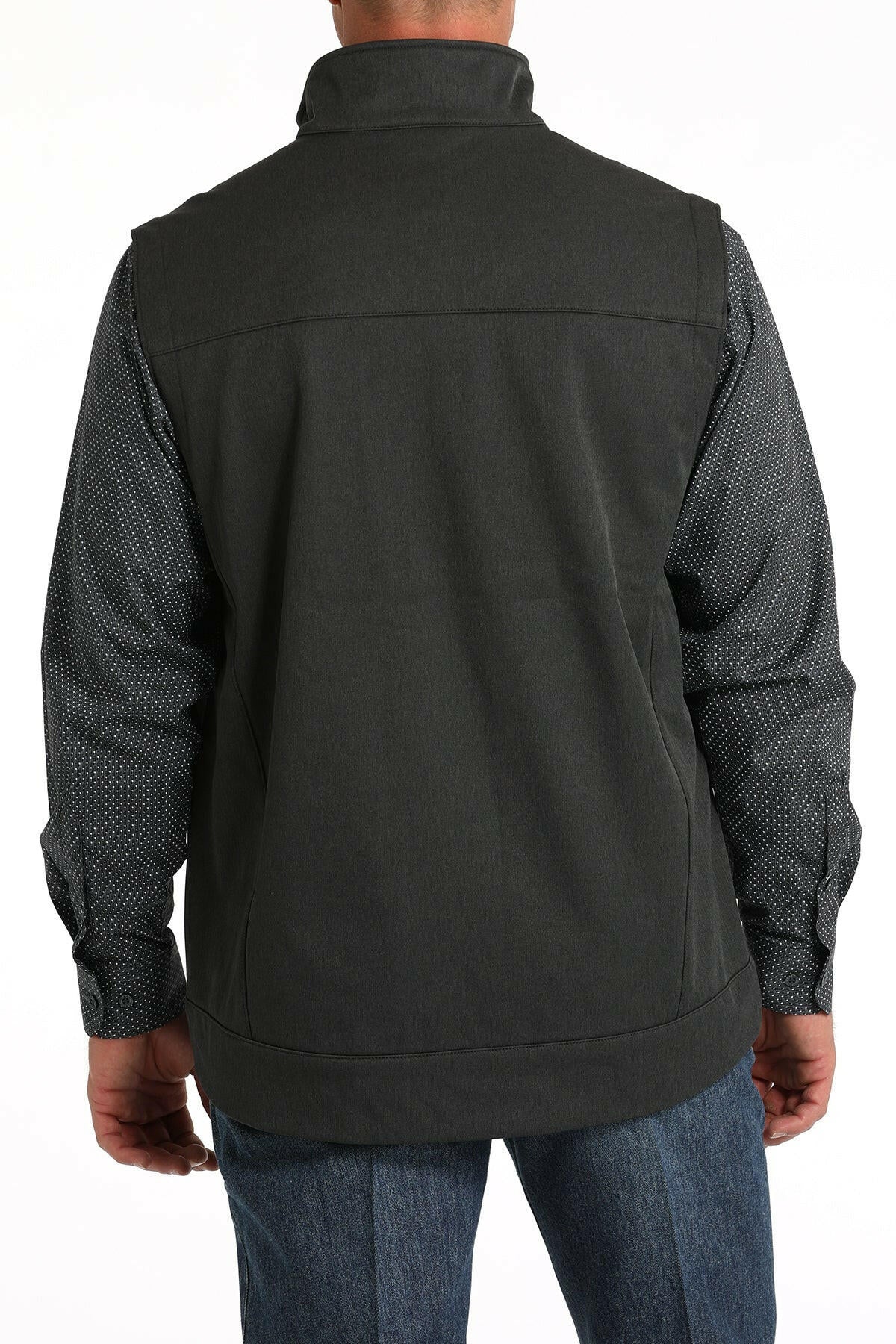 Cinch Men's Black Softshell Vest.