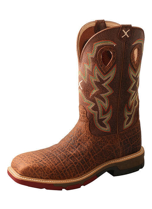 Twisted X Men's Elephant Print Nano Composite Toe Work Boot.