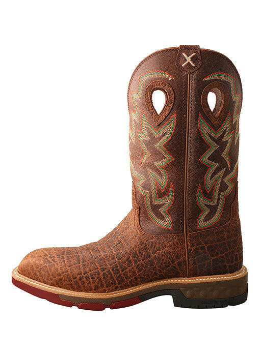 Twisted X Men's Elephant Print Nano Composite Toe Work Boot.
