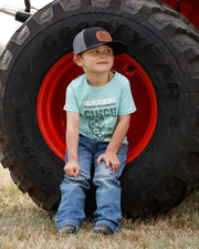 Cinch Boy's Turquoise Bronc SS T-Shirt MTT7671112.