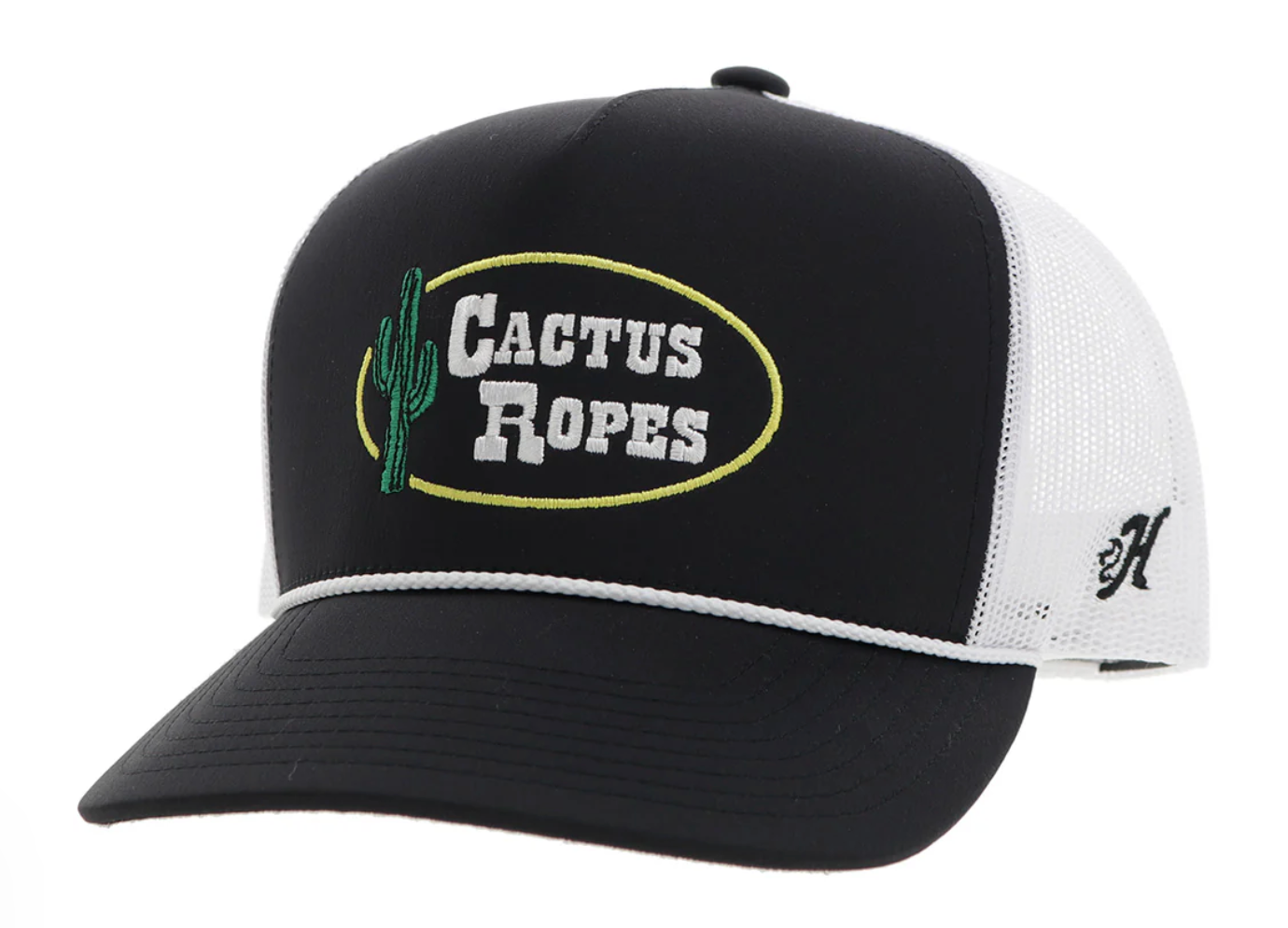 Cactus Ropes Youth Black and White Trucker Cap CR106-Y