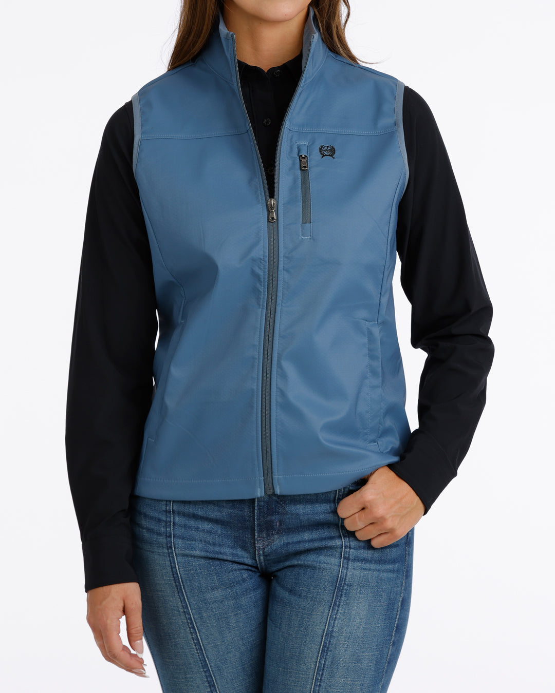 Cinch Women's Blue Windproof Vest MAV9922004.