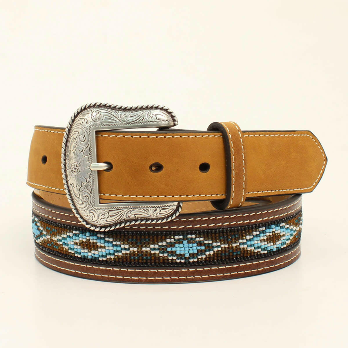 Nocona Men' s Beaded Western Belt.