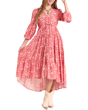 R&R CORAL PAISLEY DRESS LWD2R08837.