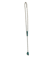 West & Co Silver Chain with Turquoise Accents N1454