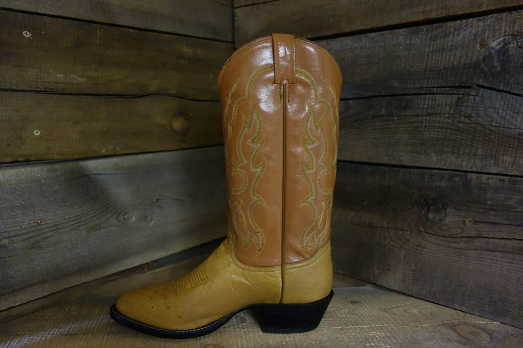 Men's Smooth Ostrich Western Boot C3.