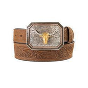 Ariat Men's Long Horn Buckle Belt A1043244