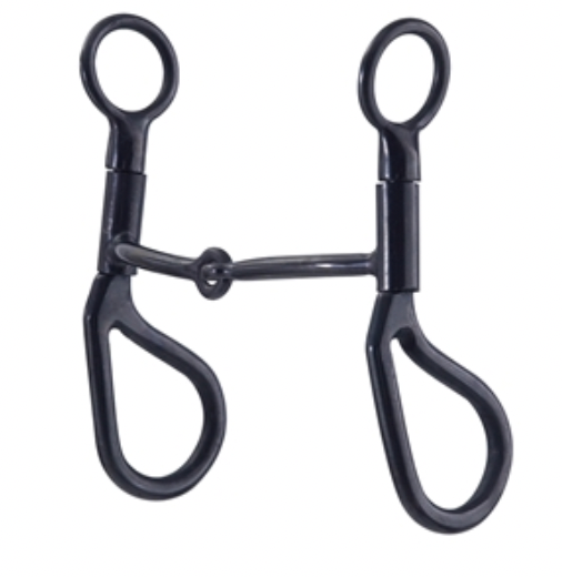 American Heritage Equine Black Steel Snaffle Bit 252-790