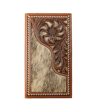 Nocona Flrl Filligree Calf Hair Rodeo Wallet N500053102.