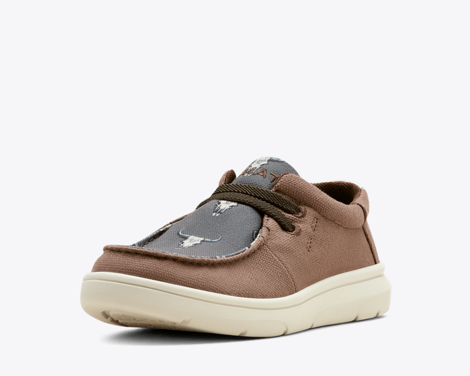 Ariat Youth Boy's Chocolate Steerhead Hilo Shoes 10063935