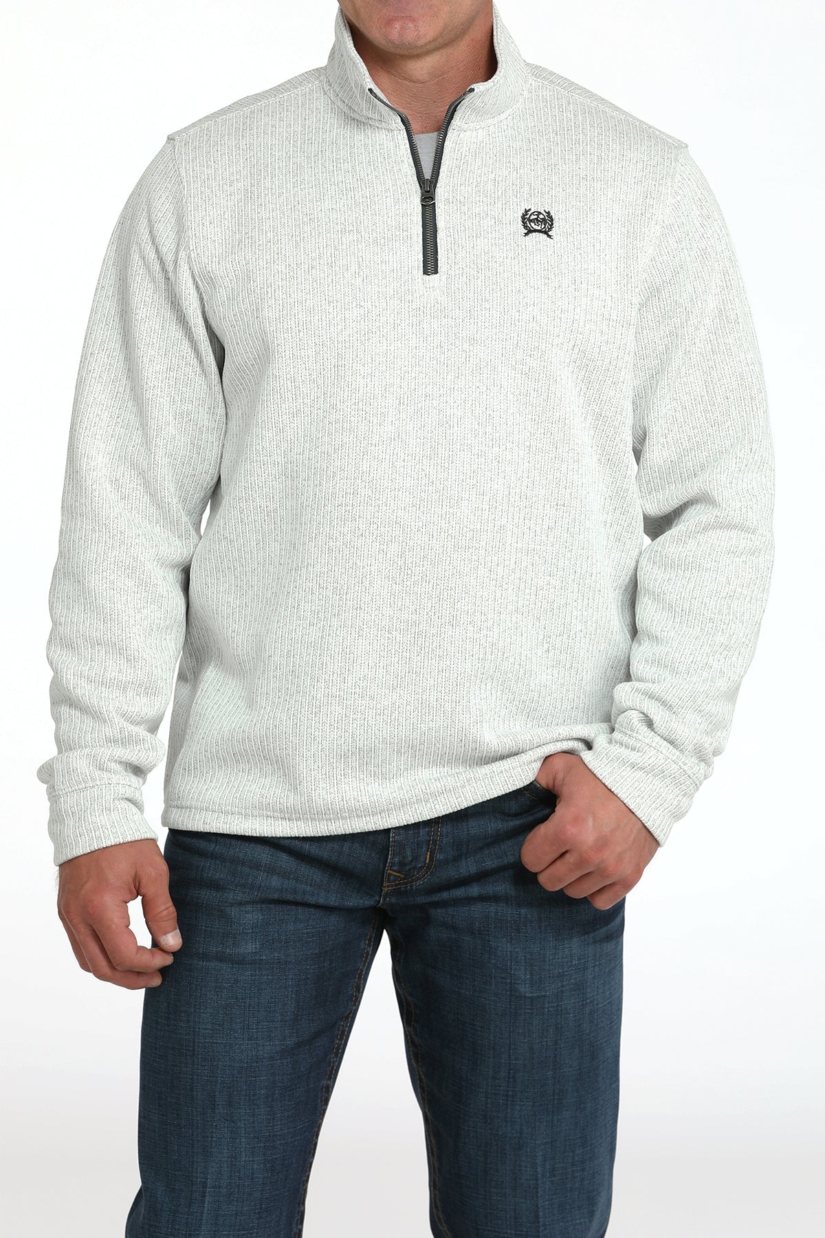 Cinch Men's Gray 1/4 Zip Pullover MWK1080018