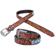 Circle Y Diamond Beaded Inlay Belt 2011-BT
