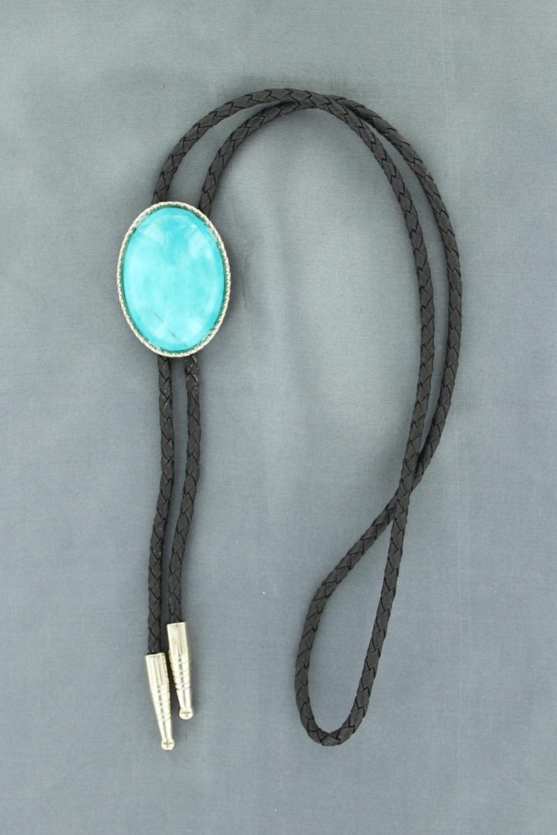 M&F Turquoise Stone Bolo Tie 22838
