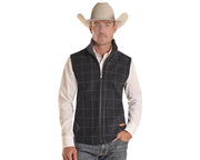 Powder River Men's Plaid Wool Vest DM98C01465 C4
