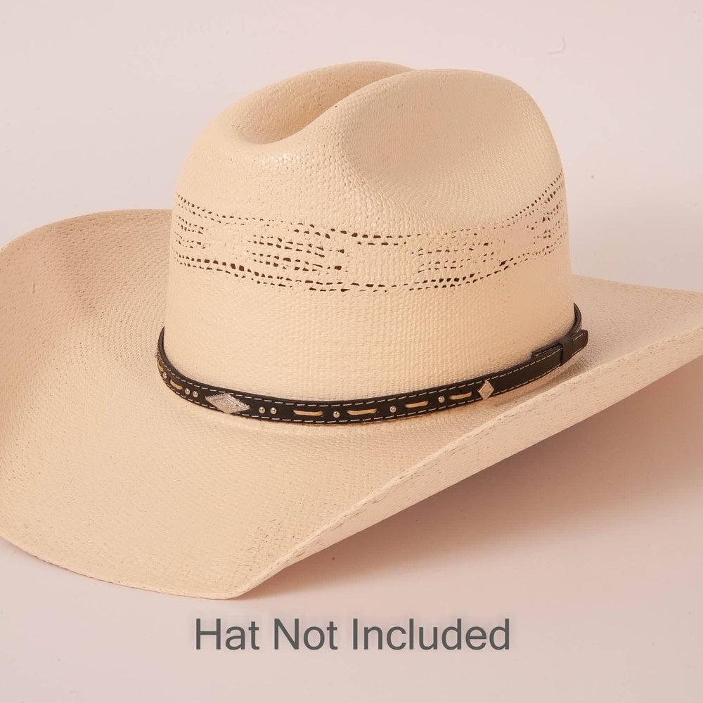 American Hat Makers Piney Black Hat Band 4-TJ 004