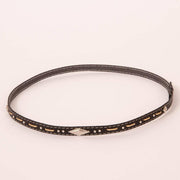 American Hat Makers Piney Black Hat Band 4-TJ 004