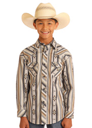 Rock & Roll Boy's Striped Long Sleeve Shirt BBN2S05842
