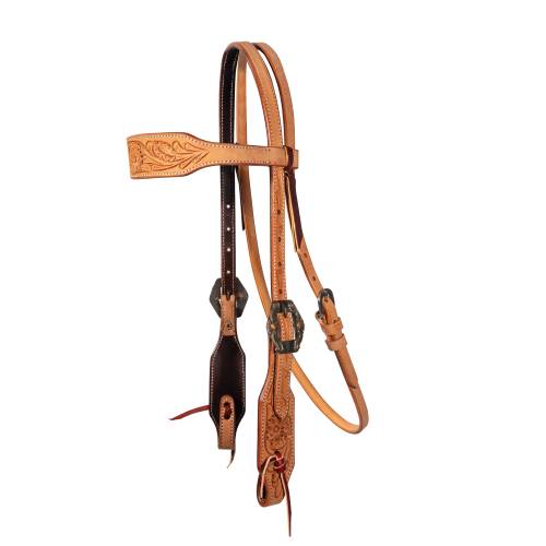 Professional's Choice Floral Roughout Browband Headstall 3p4039