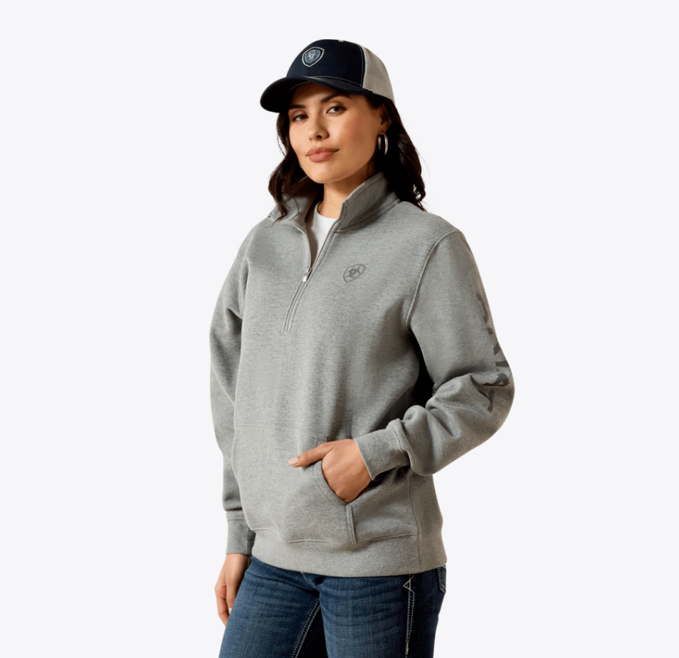 Ariat Women's Foundation Logo Grey Sweatshirt 10064012