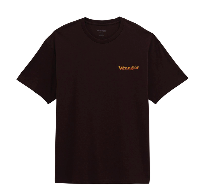Wrangler Mens Rodeo Graphic Tee Choc 2379608.