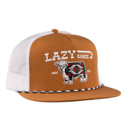 Lazy J Ranch Wear Brown & White Alpine Classic Rope Trucker Cap BRWWHT-ALP-RG