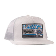 Lazy J Ranch Wear Ice Blue & White Quilted Aztec Jughead Classic Cap WHTWHT4-CF-BLU