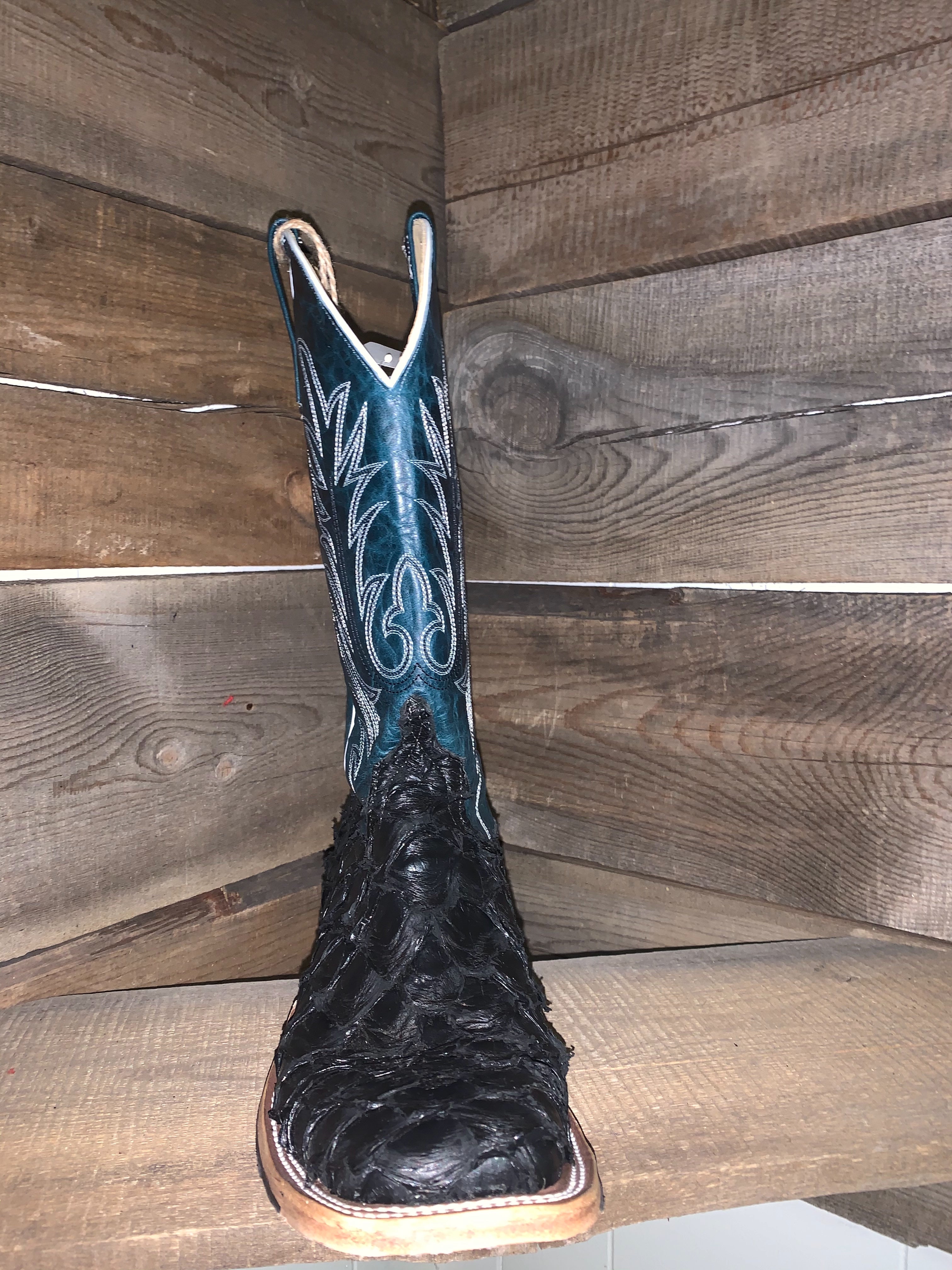 Anderson Bean Men's Teal and Black Sea Bass Boot 329758.