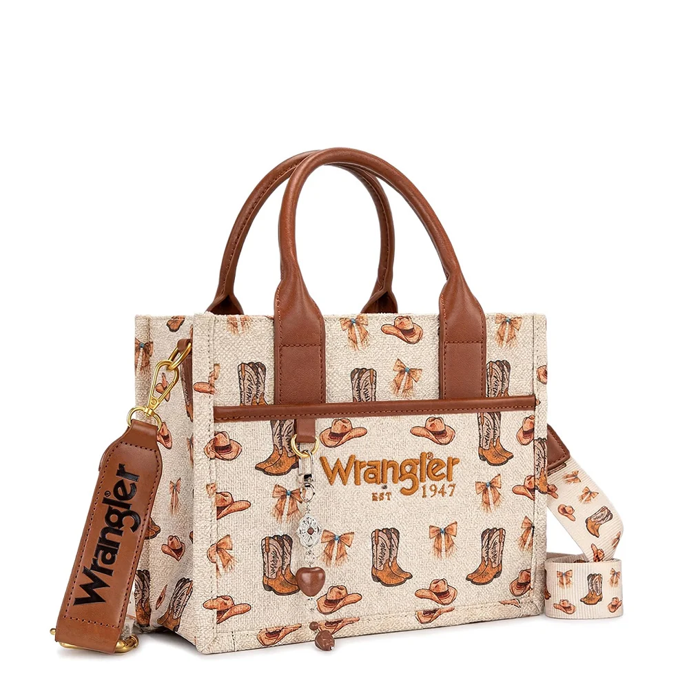 Wrangler Western Print Cowgirl Tote Bag WG-HB-524-8120S.
