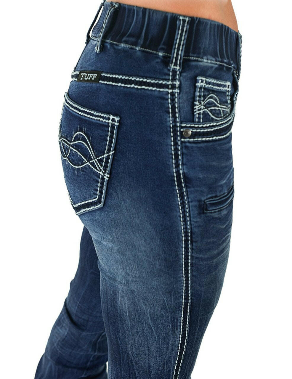 Cowgirl Tuff Women's Pull-On Hurricane Bootcut Jean.