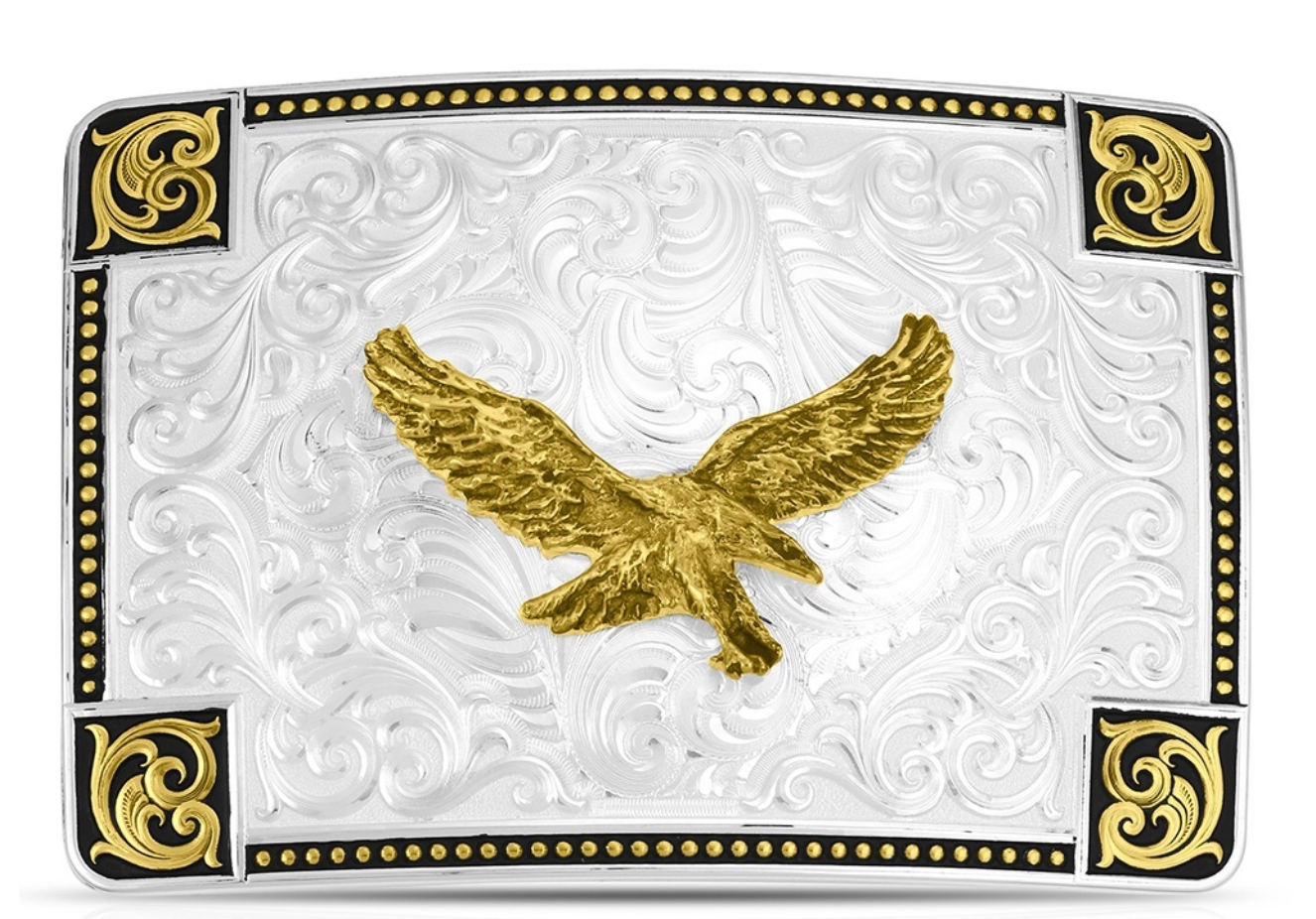 Montana Silversmiths Sierra Forge Buckle with Eagle 57010-696