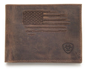 Ariat Bifold Distressed USA Flag Wallet A3545602